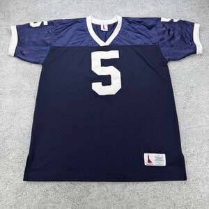 Vintage Penn State Nittany Lions Jersey Mens XL Navy NCAA Football #5 USA Made